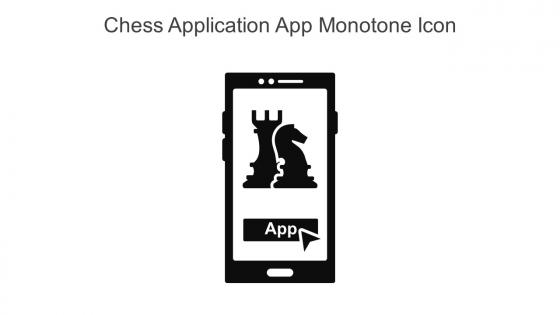 Chess Application App Monotone Icon In Powerpoint Pptx Png And Editable Eps Format