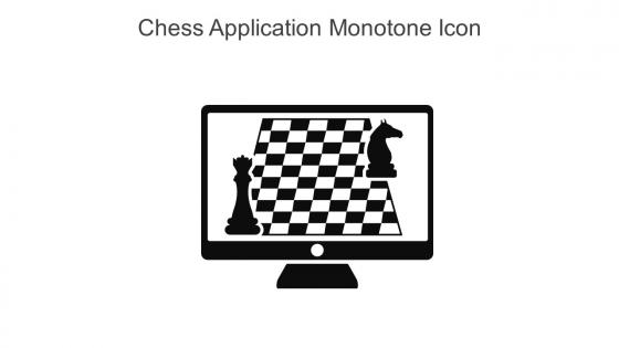 Chess Application Monotone Icon In Powerpoint Pptx Png And Editable Eps Format