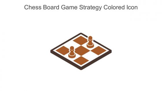 Chess Board Game Strategy Colored Icon In Powerpoint Pptx Png And Editable Eps Format