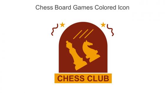 Chess Board Games Colored Icon In Powerpoint Pptx Png And Editable Eps Format