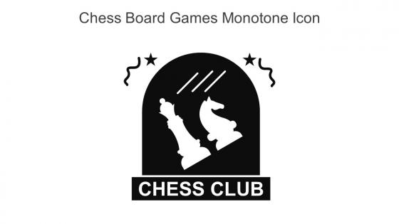 Chess Board Games Monotone Icon In Powerpoint Pptx Png And Editable Eps Format