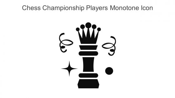 Chess Championship Players Monotone Icon In Powerpoint Pptx Png And Editable Eps Format