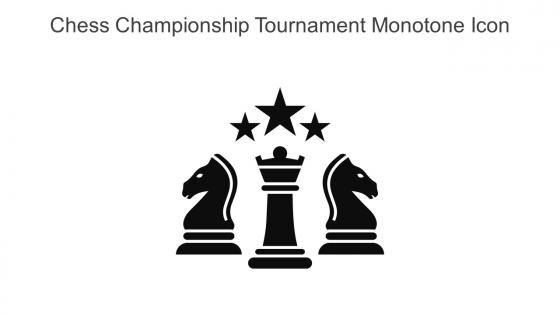 Chess Championship Tournament Monotone Icon In Powerpoint Pptx Png And Editable Eps Format