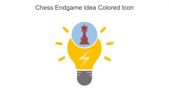 Chess Endgame Idea Colored Icon In Powerpoint Pptx Png And Editable Eps Format