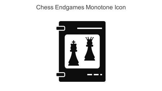 Chess Endgames Monotone Icon In Powerpoint Pptx Png And Editable Eps Format
