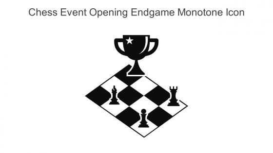 Chess Event Opening Endgame Monotone Icon In Powerpoint Pptx Png And Editable Eps Format