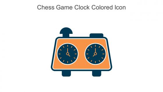 Chess Game Clock Colored Icon In Powerpoint Pptx Png And Editable Eps Format