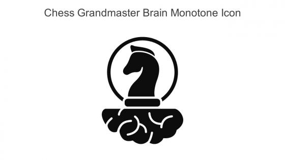 Chess Grandmaster Brain Monotone Icon In Powerpoint Pptx Png And Editable Eps Format