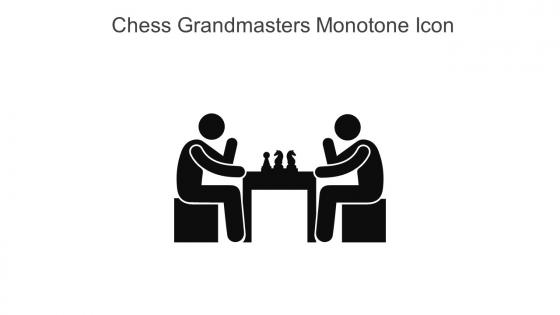 Chess Grandmasters Monotone Icon In Powerpoint Pptx Png And Editable Eps Format