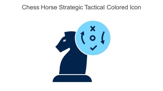 Chess Horse Strategic Tactical Colored Icon In Powerpoint Pptx Png And Editable Eps Format