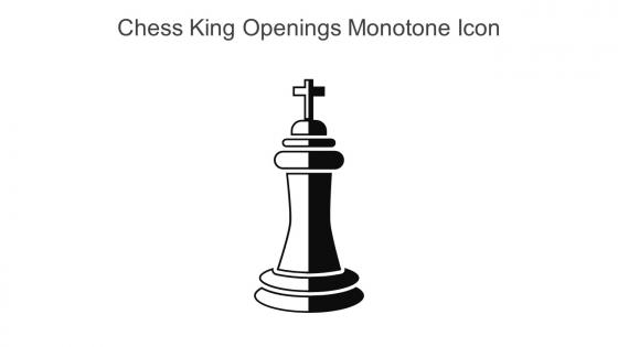 Chess King Openings Monotone Icon In Powerpoint Pptx Png And Editable Eps Format