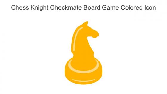 Chess Knight Checkmate Board Game Colored Icon In Powerpoint Pptx Png And Editable Eps Format