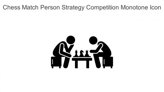 Chess Match Person Strategy Competition Monotone Icon In Powerpoint Pptx Png And Editable Eps Format