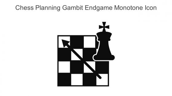 Chess Planning Gambit Endgame Monotone Icon In Powerpoint Pptx Png And Editable Eps Format