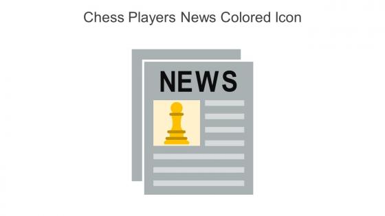 Chess Players News Colored Icon In Powerpoint Pptx Png And Editable Eps Format