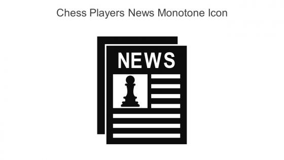 Chess Players News Monotone Icon In Powerpoint Pptx Png And Editable Eps Format