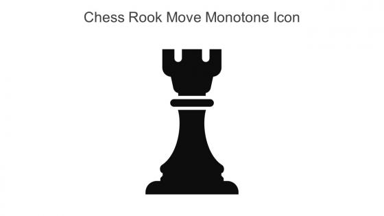 Chess Rook Move Monotone Icon In Powerpoint Pptx Png And Editable Eps Format
