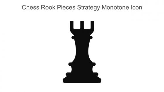 Chess Rook Pieces Strategy Monotone Icon In Powerpoint Pptx Png And Editable Eps Format