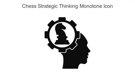 Chess Strategic Thinking Monotone Icon In Powerpoint Pptx Png And Editable Eps Format