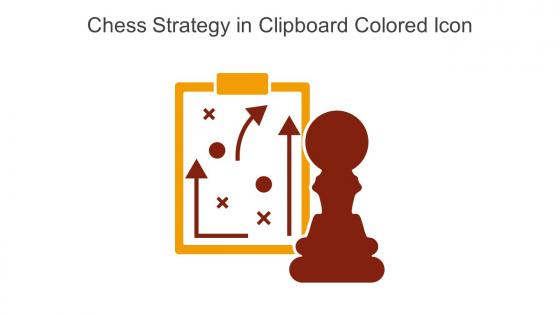 Chess Strategy In Clipboard Colored Icon In Powerpoint Pptx Png And Editable Eps Format