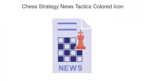 Chess Strategy News Tactics Colored Icon In Powerpoint Pptx Png And Editable Eps Format