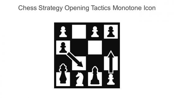 Chess Strategy Opening Tactics Monotone Icon In Powerpoint Pptx Png And Editable Eps Format