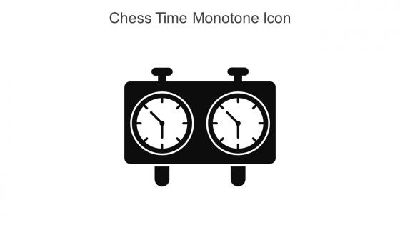 Chess Time Monotone Icon In Powerpoint Pptx Png And Editable Eps Format