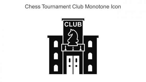 Chess Tournament Club Monotone Icon In Powerpoint Pptx Png And Editable Eps Format