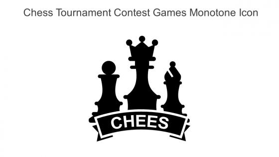 Chess Tournament Contest Games Monotone Icon In Powerpoint Pptx Png And Editable Eps Format