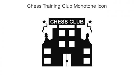 Chess Training Club Monotone Icon In Powerpoint Pptx Png And Editable Eps Format