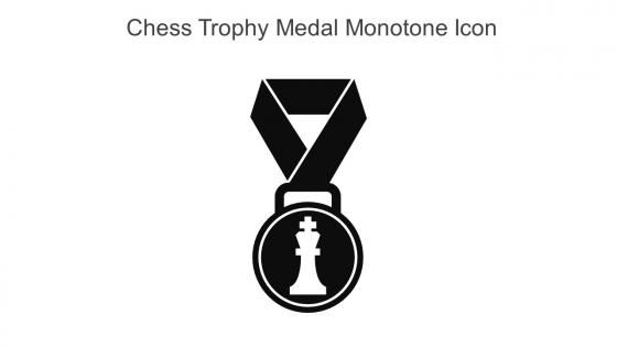 Chess Trophy Medal Monotone Icon In Powerpoint Pptx Png And Editable Eps Format