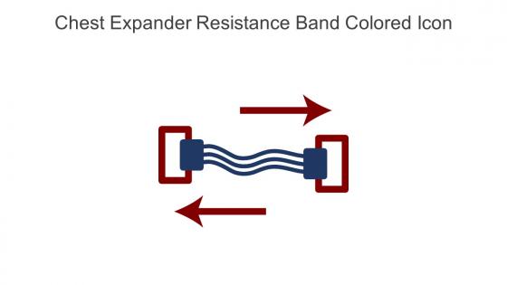 Chest Expander Resistance Band Colored Icon In Powerpoint Pptx Png And Editable Eps Format