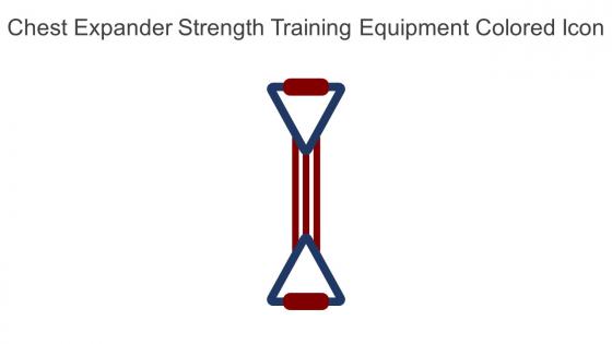 Chest Expander Strength Training Equipment Colored Icon In Powerpoint Pptx Png And Editable Eps Format