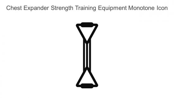 Chest Expander Strength Training Equipment Monotone Icon In Powerpoint Pptx Png And Editable Eps Format