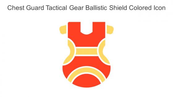 Chest Guard Tactical Gear Ballistic Shield Colored Icon In Powerpoint Pptx Png And Editable Eps Format