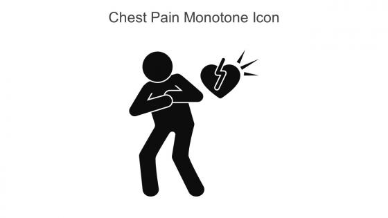 Chest Pain Monotone Icon In Powerpoint Pptx Png And Editable Eps Format