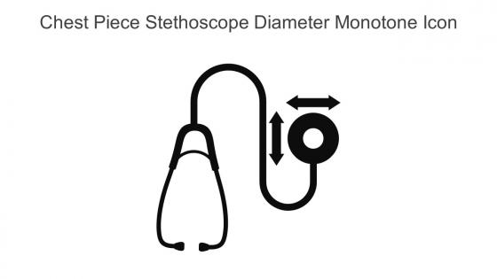 Chest Piece Stethoscope Diameter Monotone Icon In Powerpoint Pptx Png And Editable Eps Format