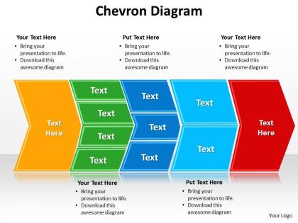 Chevron diagram editable powerpoint 1