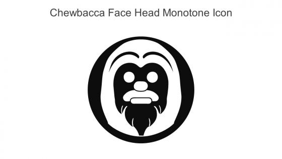Chewbacca Face Head Monotone Icon In Powerpoint Pptx Png And Editable Eps Format