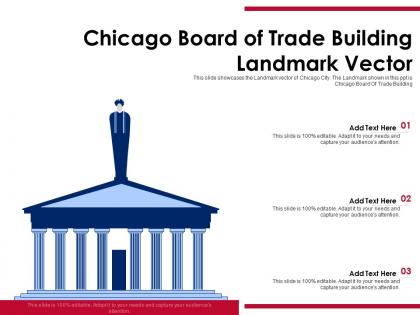 Chicago board of trade building landmark vector powerpoint template