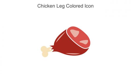 Chicken Leg Colored Icon In Powerpoint Pptx Png And Editable Eps Format