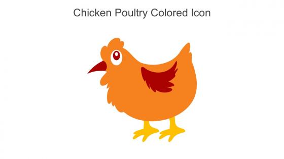 Chicken Poultry Colored Icon In Powerpoint Pptx Png And Editable Eps Format