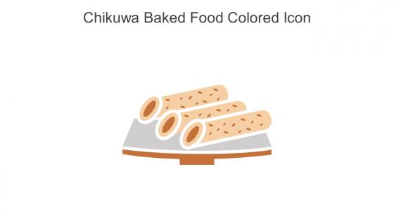 Chikuwa Baked Food Colored Icon In Powerpoint Pptx Png And Editable Eps Format
