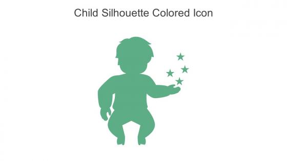 Child Silhouette Colored Icon In Powerpoint Pptx Png And Editable Eps Format