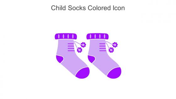 Child Socks Colored Icon In Powerpoint Pptx Png And Editable Eps Format