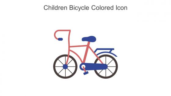 Children Bicycle Colored Icon In Powerpoint Pptx Png And Editable Eps Format