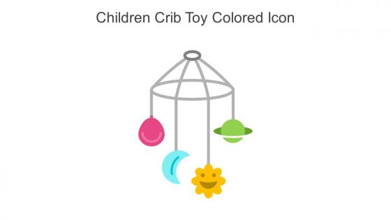 Children Crib Toy Colored Icon In Powerpoint Pptx Png And Editable Eps Format