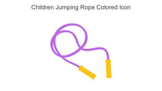 Children Jumping Rope Colored Icon In Powerpoint Pptx Png And Editable Eps Format