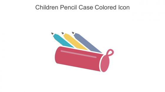 Children Pencil Case Colored Icon In Powerpoint Pptx Png And Editable Eps Format