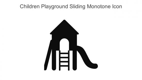 Children Playground Sliding Monotone Icon In Powerpoint Pptx Png And Editable Eps Format